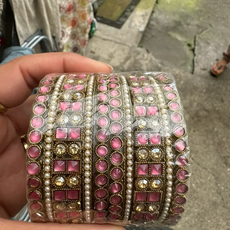 Beautiful coloured bangels set 6