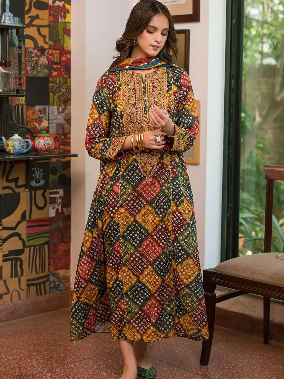 ORIGINAL BRANDED DECLARE OF PAKISTAN 2 PIECE SHIRT & DUPATTA EMBROIDERED DIGITAL PRINTED LAWN SUIT