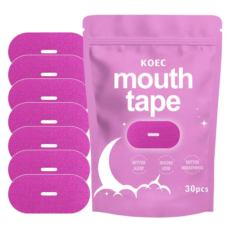 Mouth Tape, for sleep one month supply, mouthtape, pink, gentle, adhesion, 30 Strips, sportsaccessories（UK instock）