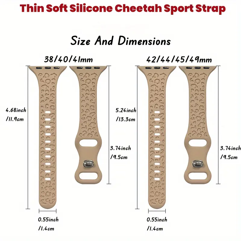 4-Pack Leopard Engraved Stainless Steel Bands Compatible with Apple Watch 38mm 40mm 41mm 42mm 44mm 45mm for Women, Sport IWatch Series Wearable 2