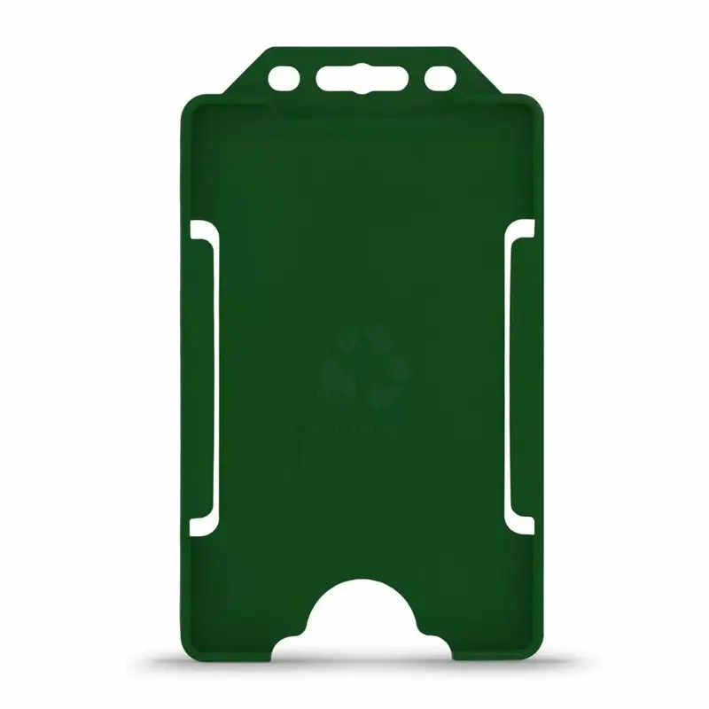 Green Bio Open Faced Card Holders – Portrait, 1-Sided (Pk. 1-100) 0