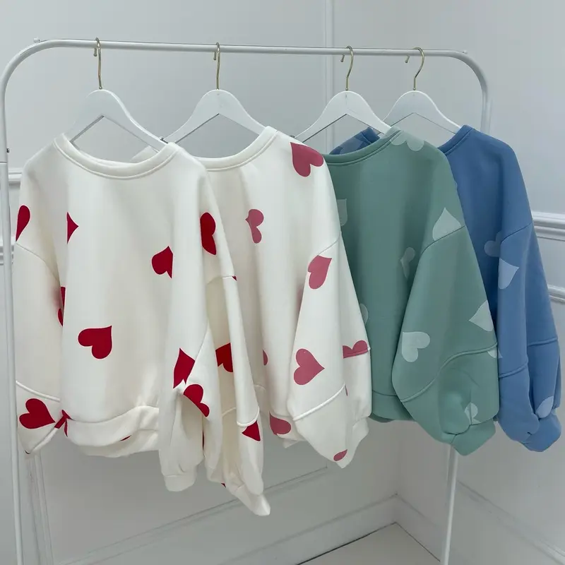 ELLATINO LDN Valentine Love Heart Valentine Viral Sweatshirt - 8 COLOURS 1