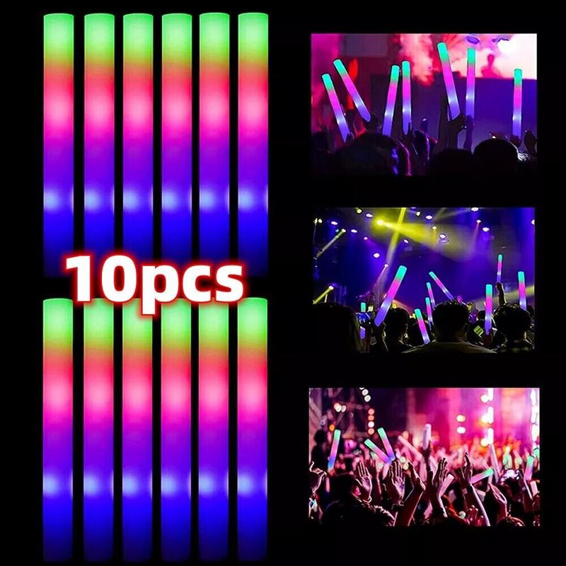 Product Introduction of 10pcs LED Foam Glow Sticks for Party Wedding - Light-up Wand 11