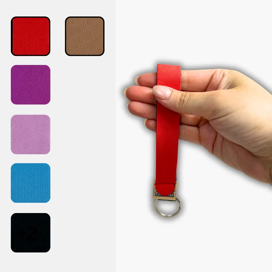 Plain Keyring Wristlets with Individual Key Rings