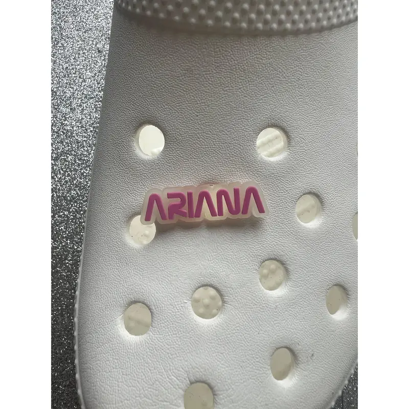 Ariana writing shoe charm (glows in dark) 0
