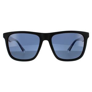 Polaroid Sunglasses PLD 2102/S/X 0VK C3 Black Transparent Blue Blue Polarized for Unisex - Mens - Womens - all genders - Eyewear - Sunglasses