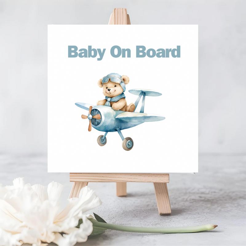 Baby Boy On Board Seeded Card 1
