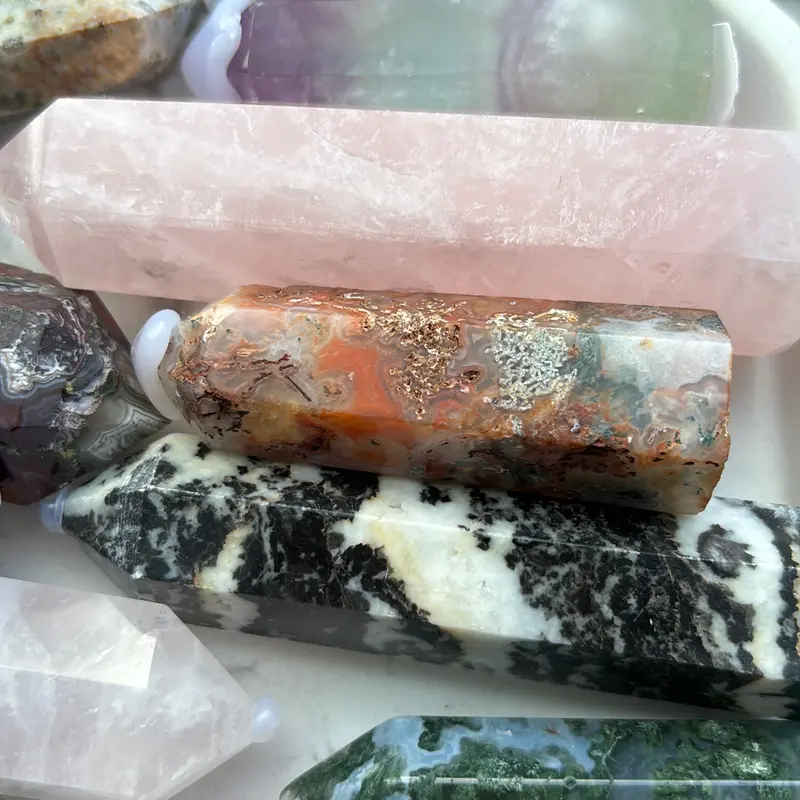 Beautiful natural crystal towers in a verity of sizes and materials 3