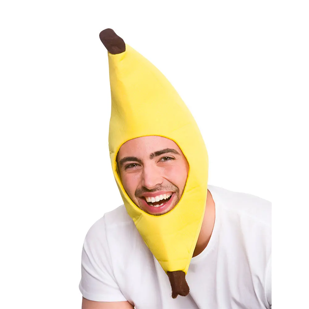 Funny Banana Hat Adults Novelty Fancy Dress Hat Comedy Mens Ladies