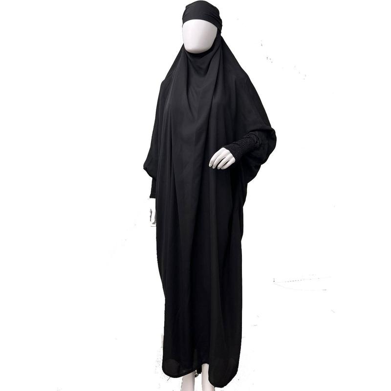 ASL-08 Haya - 1 Piece Jilbab Prayer Set with Elasticated Cuff 5