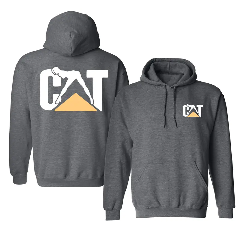 Cat With Woman Hoodie, Unisex Hoodie for Comfort and Adventure, Pullover Cotton Menswear 2