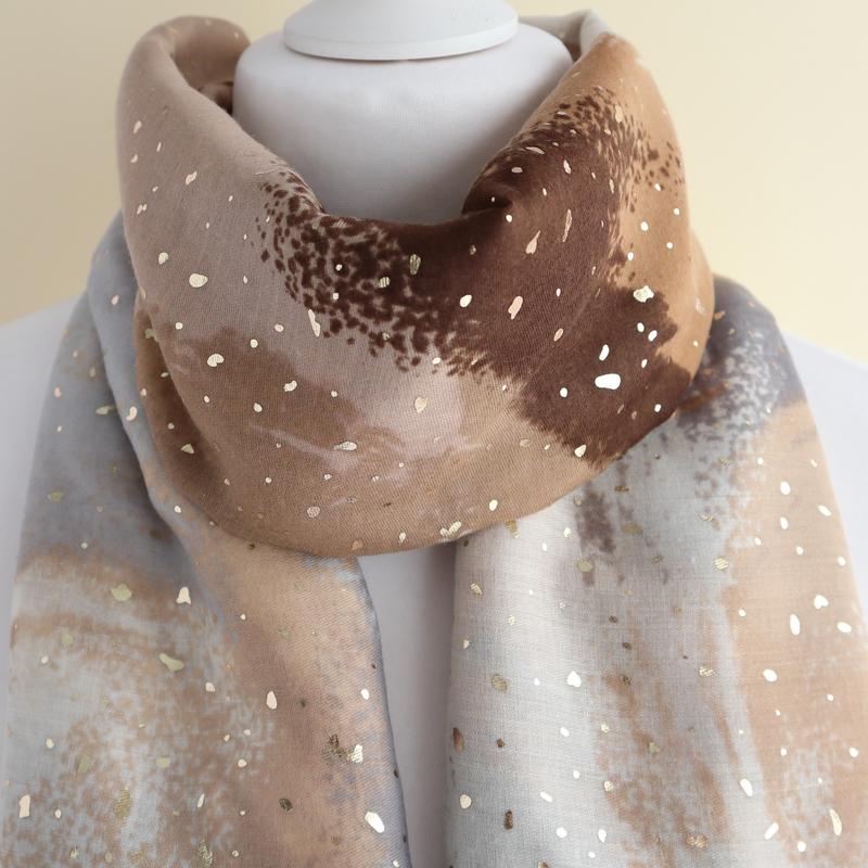 The Multi-Way Sand Beige Super Soft Lightweight Sparking Glitter Sarong | Beach Cover-up | Holiday Dress | Scarf | Shawl 3