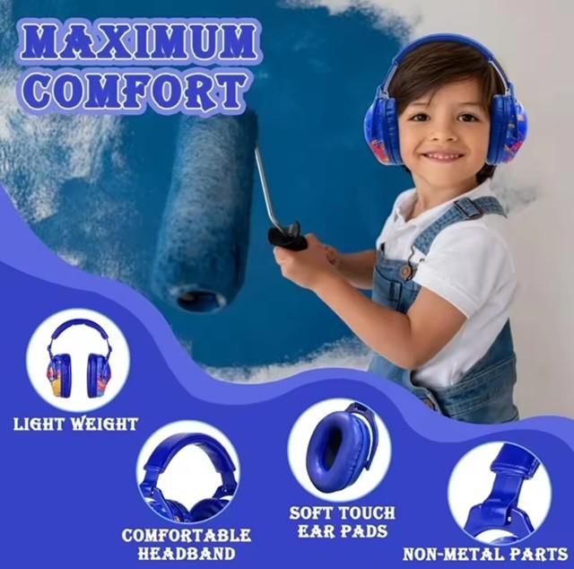 Ear Defenders for Kids - Noise cancelling ear protection with extra thick soft foam - Super comfortable 1