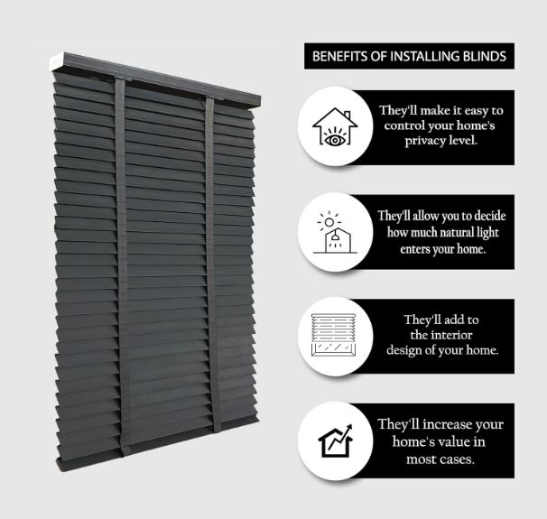 Product Introduction of FERRY HOMEWARE Grey Faux Wood Blinds Tape Wooden Grain window Venetian Blind 50mm Horizontal Slats with White Silver/Grey Tape TRIMMABLE, Child Safe (Dark Grey Embossed Pattern 7