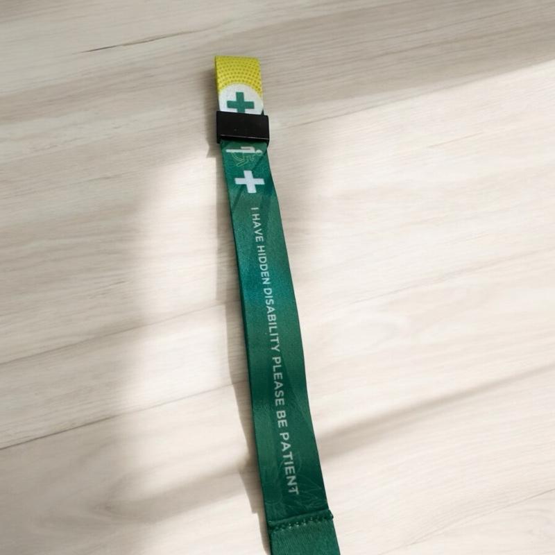 Hidden Disability Wrist Lanyard with Keyring and NKS Compatible Disabled Toilet Key Set 2