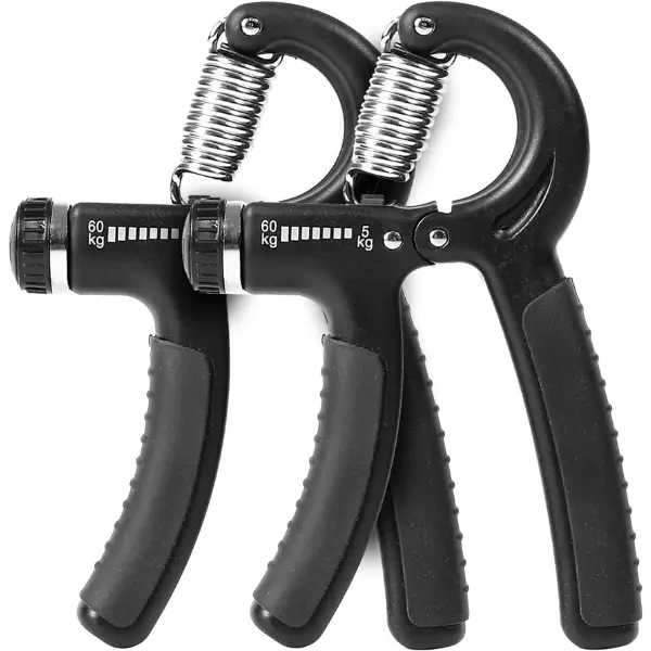 Adjustable Forearm Strengthener with Stainless Steel Spring - Gripper 5-60 kg Grip Exerciser for Strong Wrists, Fingers, Forearm, Hands 1