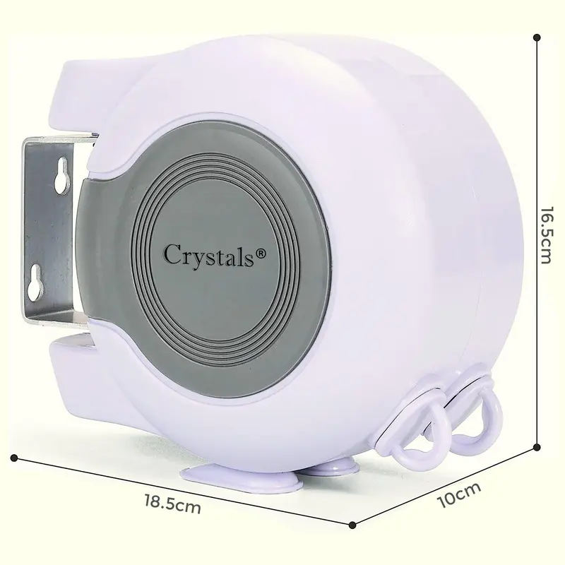 30m Retractable Clothes Reel Double Washing Line Wall Mounted Outdoor Accessories Laundry 1