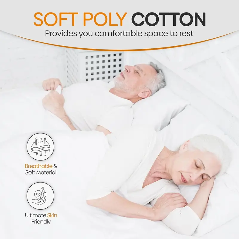 Hotel Quality PolyCotton Pillows | All Pack | Extra Filled Luxury Pillows - SAME DAY DISPATCH 5