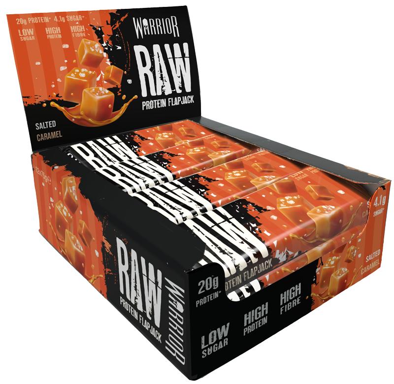 Warrior RAW Protein Oat Flapjack - 12 Bars - 12 Incredible Flavours - High Protein Snack
