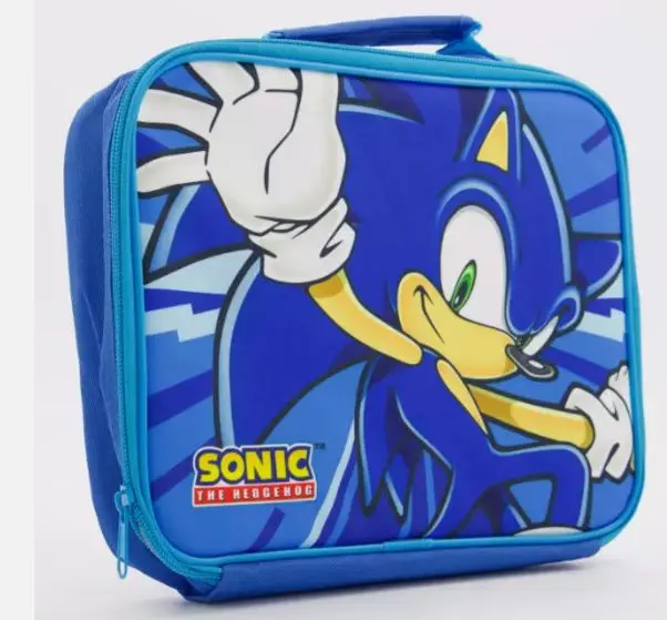 Blue Sonic The Hedgehog Explosion Rectangular Lunch Bag 1