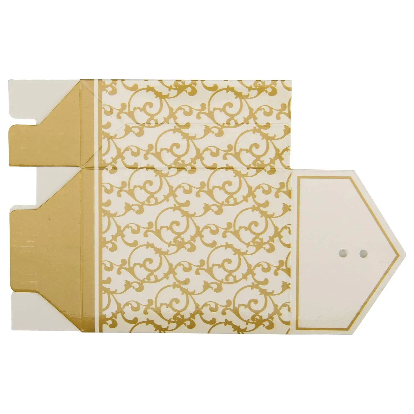 LN COZY CORNER  100Pcs Wedding Candy Boxes Gold Party Treat Favour Gift Boxes with Ribbon for Kids Birthdays Food Baby Shower Weddings(Gold)