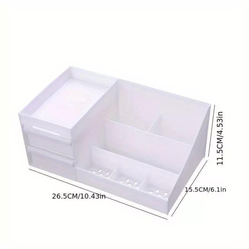 Desktop Storage Box Makeup Drawers Organizer Box Jewelry Container Case Cosmetic 6