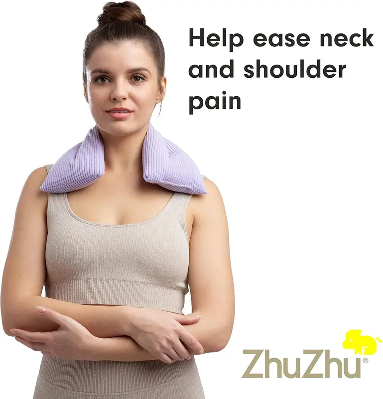 Lavender Body Wrap - Microwavable Wheat Bag - Microwave Heat Pad Soothing Hot Pack - Lilac Fleece 3