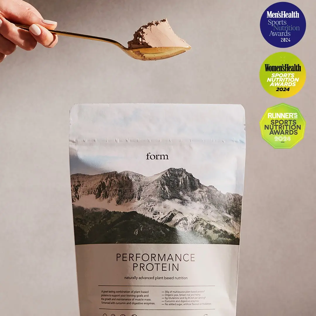 Form - Chocolate Peanut - Performance Protein - Vegan Protein Powder with 30g Protein per Serving - Dairy, Gluten, GMO & Soy Free - Complete Amino Acid Profile for Muscle Growth and Recovery - Natural and Plastic-Free Packaging