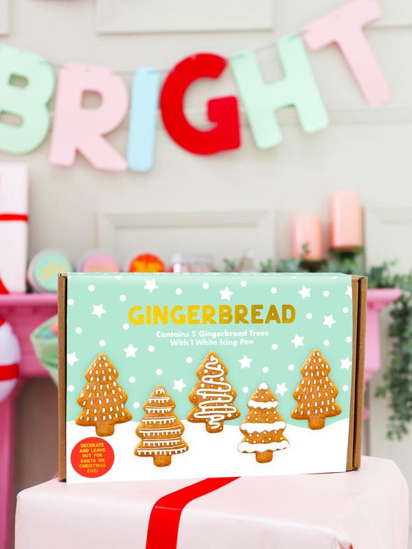 Gingerbread Biscuit Trees Letterbox Decoration Kit 0