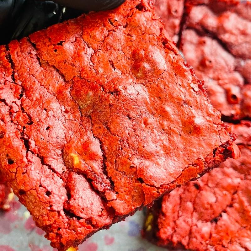 Ruby by Bites of Temptation | Crumbl Bakery-Style Red Velvet Brownie with White Chocolate Chunks | Halal Suitable 3