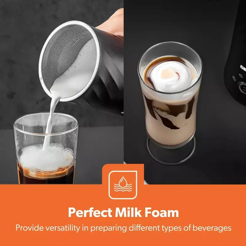 GEEPAS Electric Milk Frother/Steamer & Warmer Frothy Hot Chocolate Coffee Lattes 3