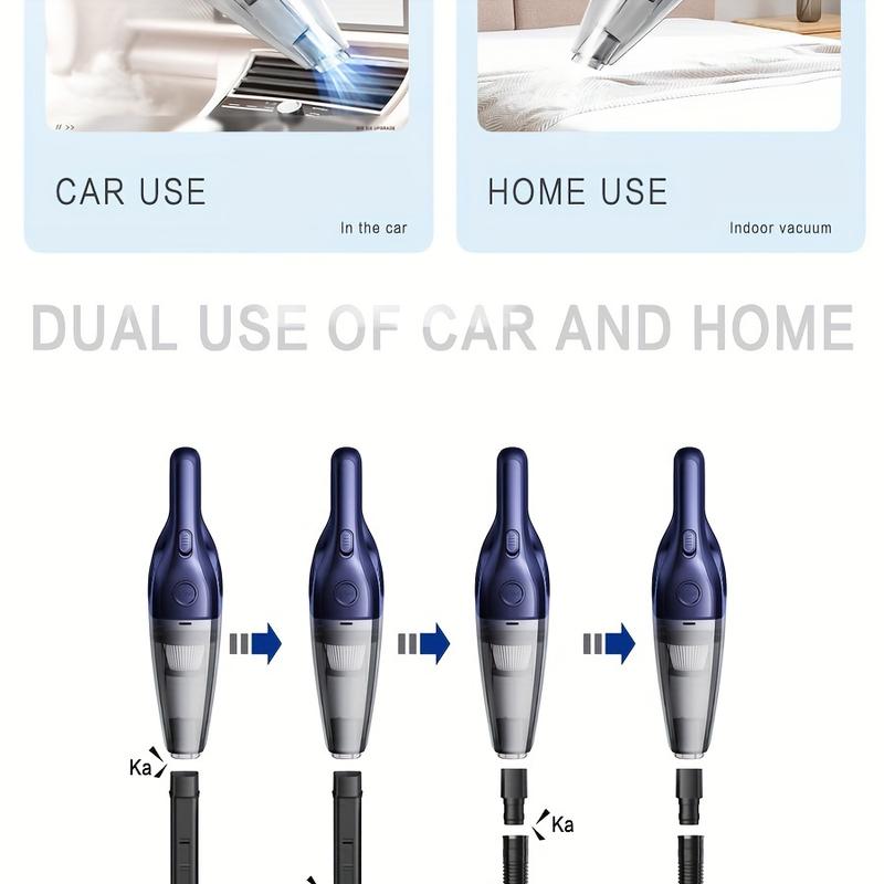 Product Introduction of Powerful Portable Wireless Handheld Vacuum Cleaner for Car, Home, Office with USB Charging and Variety of Accessories 9
