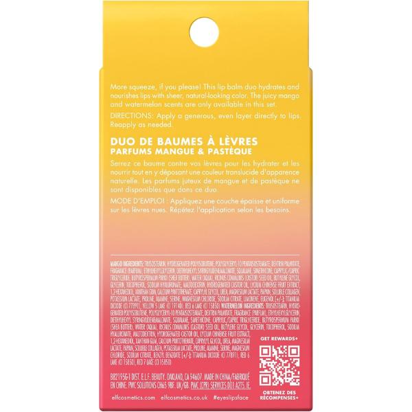 e.l.f. Squeeze Me More Lip Balm Duo Skincare Watermelon 6
