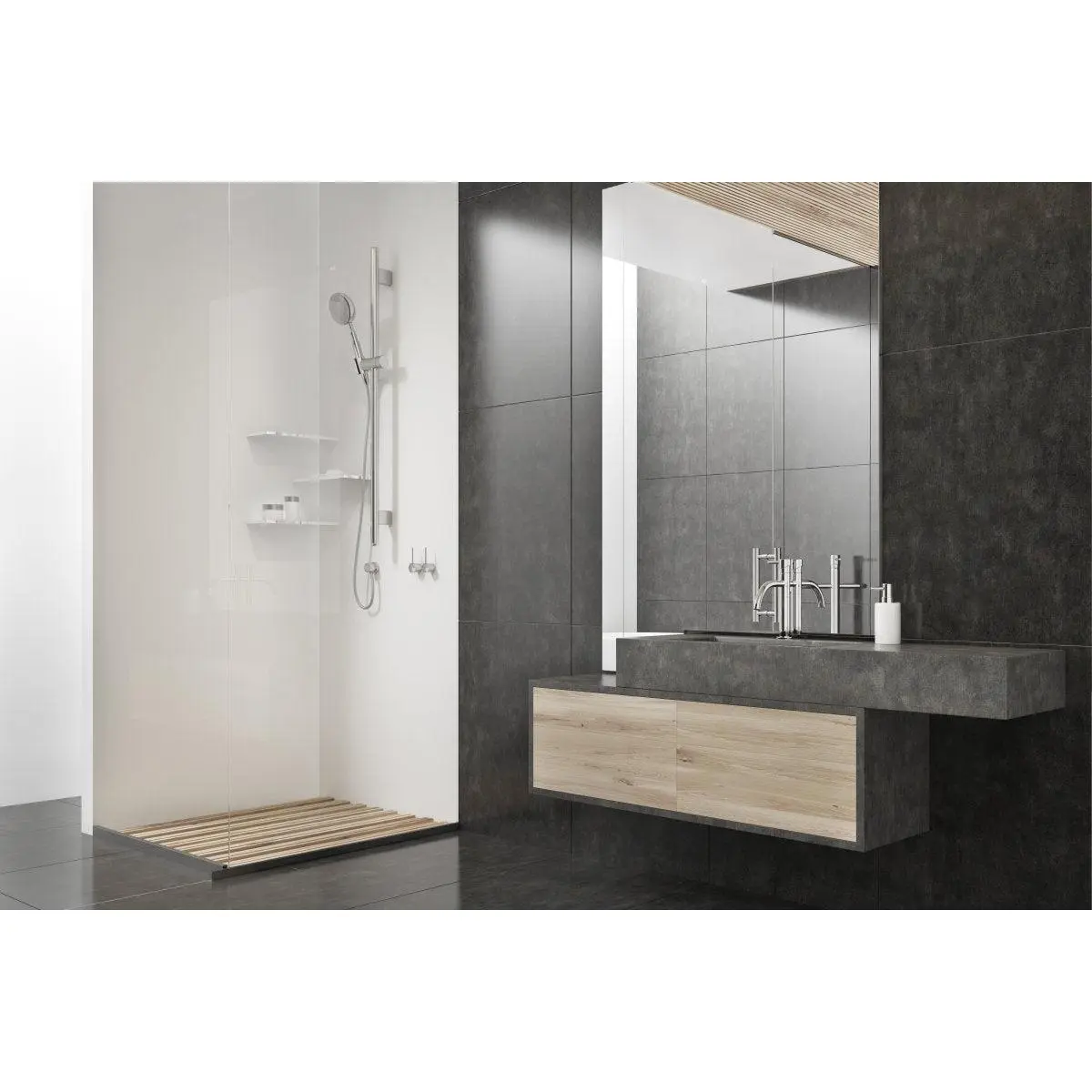 600mm Bespoke Tiled Single Basin