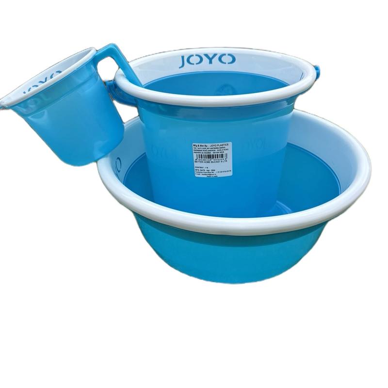 Joyo Bucket Bowl and Jug Set - 13L Bucket and 40cm Bowl with 1100ml Jug - Drinkware 3