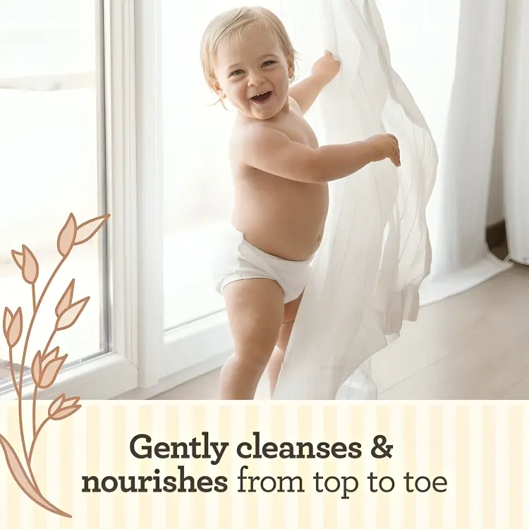 Aveeno Baby Daily Care Cleansing Hair & Body Wash 250ml - Gentle Comfort for Sensitive Skin 1