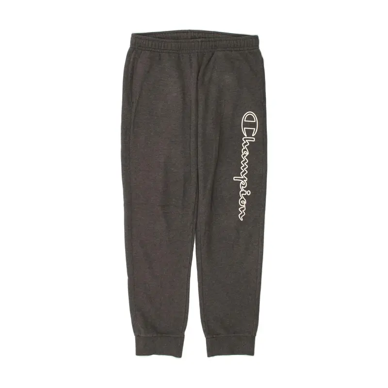 Pre-Owned Vintage CHAMPION Mens Graphic Tracksuit Trousers Joggers Medium Grey 0