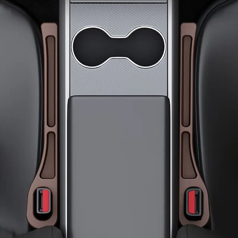 2-Pack Universal Car Seat Gap Organizer with Dual Slots - Anti-Spill PC Material for Keys, Phone Storage - Easy Plug-In Design 8