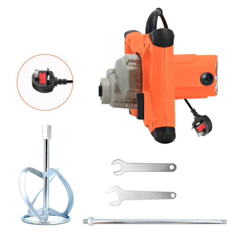 2100W Electric Cement Mixer 6 Speeds Plaster Paddle Mixer Mortar Paint Stirrer 5