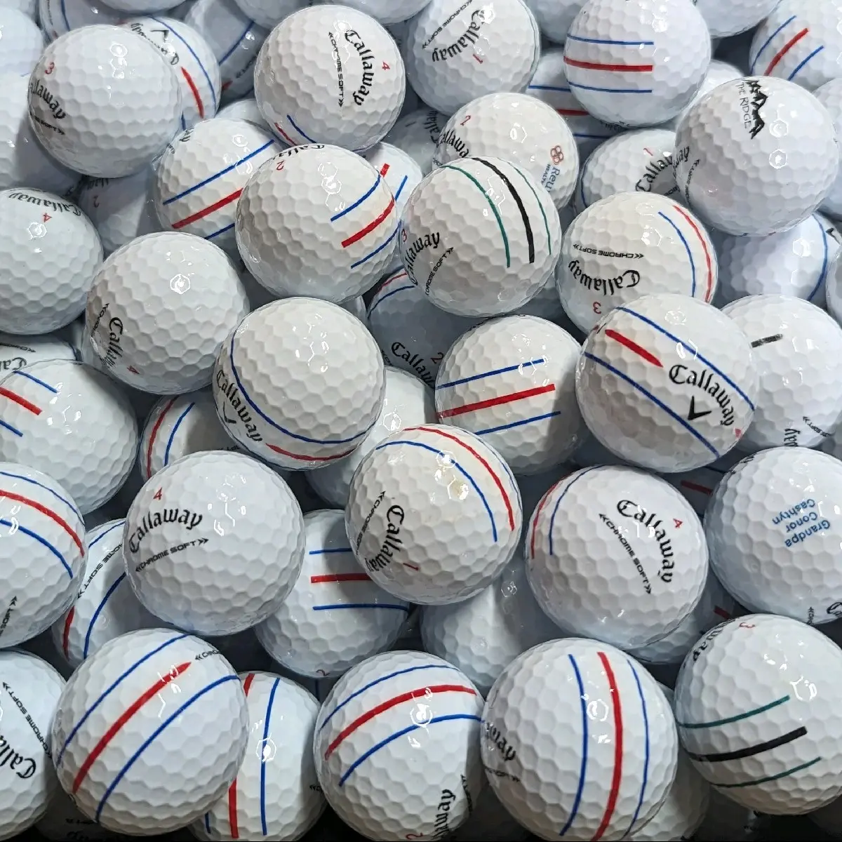 12x Callaway Chrome Soft Triple Track Golf Balls - Grade A