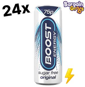 24 x 250ml Boost Sugar-Free Energy Drink – Zero Sugar, Maximum Energy | Beverage Sport