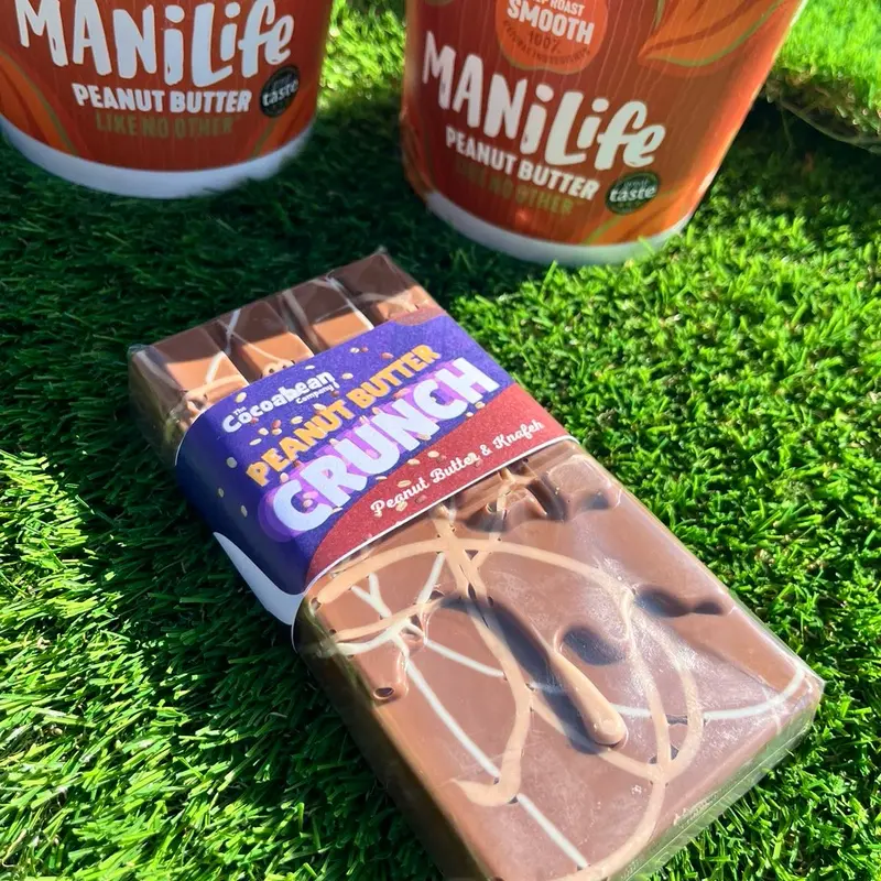 'Peanut Butter Crunch' Manilife Peanut Butter & Knafeh Milk Chocolate Dessert Bar 280g 3