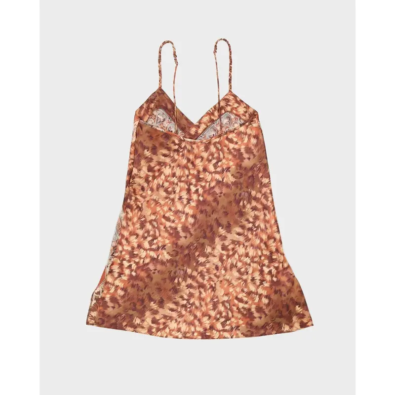 Preowned Vintage 90s Inner Most By Sears Printed Slip Dress - XS 1