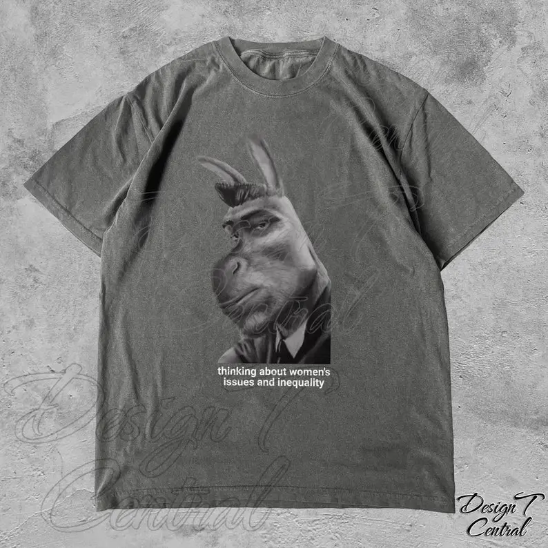Feminism Sigma Donkey Shirt - Funny Meme Shirt, Feminist shirt, Aesthetics Shirt, Respect Women Tshirt, Gift for Brother, Gift for Sister 0