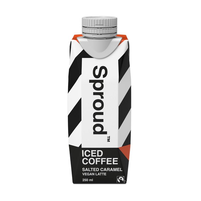 SPROUD SALTED CARAMEL ICED LATTE - Ready to drink plant-based iced coffee Beverage Sugar 0
