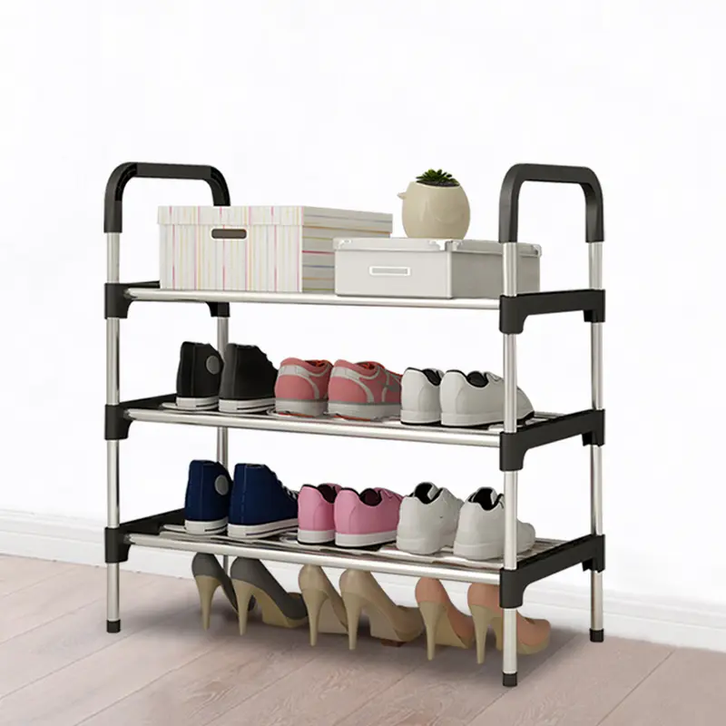 AceHome 3/4/5/6 Tiers Shoe Rack Organizer Stackable Space Saving Shoe Shelf（No Dust Cover） 3