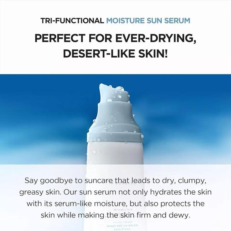SKIN1004 Centella Hyalu-Cica Water-Fit Sun Serum SPF50+ PA++++ 50ml Facial Moisture 1