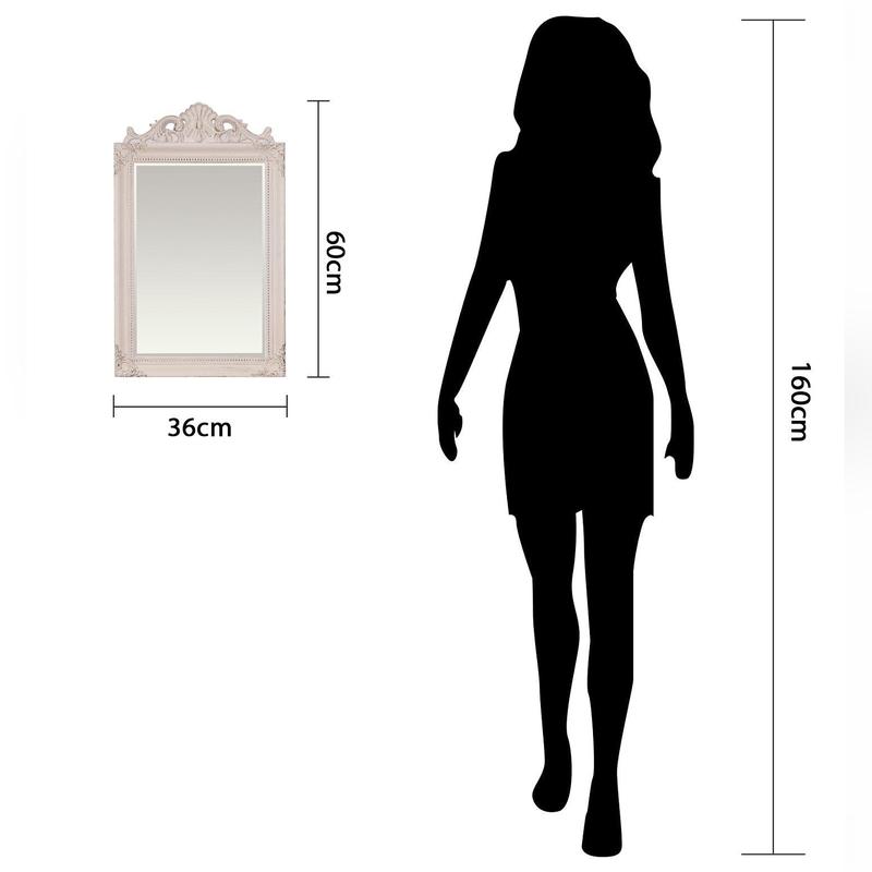 Chloe French Crest Wall Mirror Vintage Taupe 5