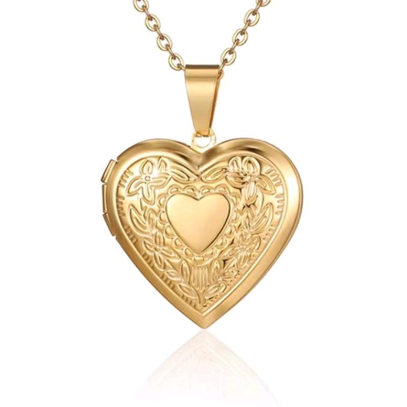 GJ Gemma Stainless Steel Functioning Heart Locket 8