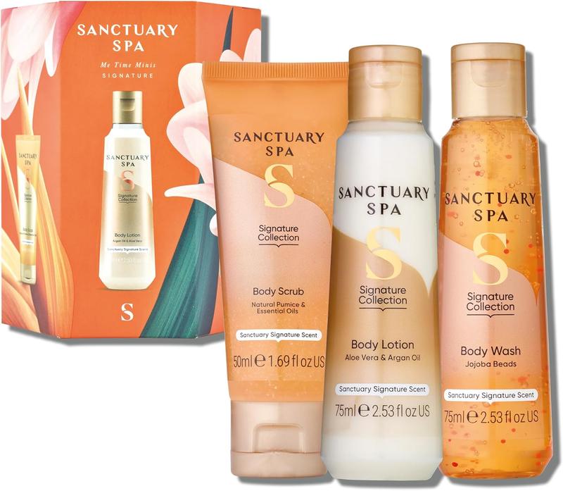 Sanctuary Spa Me Time Minis, Vegan, Gift For Women, Gift For Her, Womens Gift Sets Comfort Body Care Body Wash Exfoliate Gentle 0